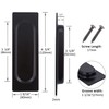 2 Pack Sliding Door Handle 4.75" Recessed Flush Finger Pull