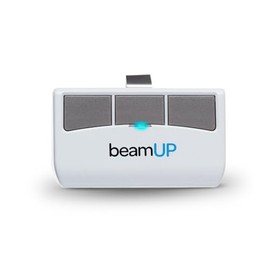 Garage Door Opener Remote, 3-Button Remote Control Garage Clicker Compatible with beamUP Garage Door Openers and HomeLink Systems, Garage Door Remote Replacement, White