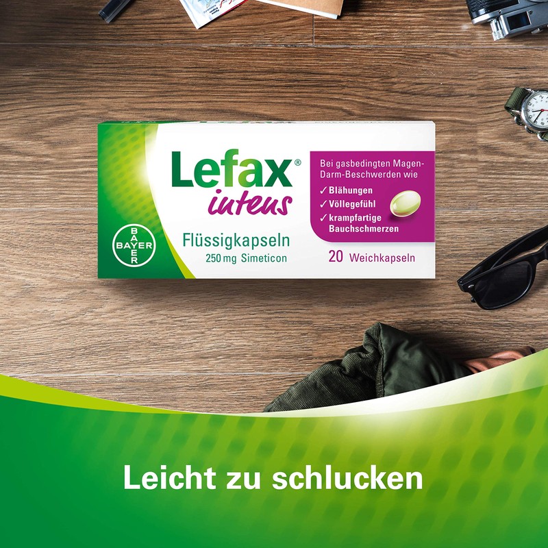 Lefax Intens Liquid Capsules, 250 Mg, Simeticon
