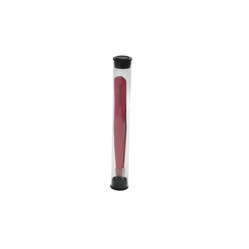 Sanguine Eyebrow Tweezers, Professional Pink Tweezers - Slant Tip