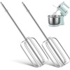 Abaodam Repuestos para Batidora de Mano 2 Pcs Acero Inoxidable