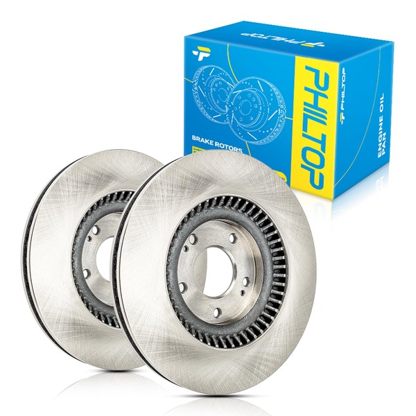 PHILTOP 12.59 inch（320 mm） Front Vented Disc Brake Rotors Compatible