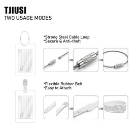 TJIUSI Anime Luggage Tags for Suitcases Funny Travel Luggage Baggage 2PCS Silicone Silly Travel Accessories Labels Belt Strap and 2PCS Stainless Steel String Loop for Bag Backpack Suitcase Plane