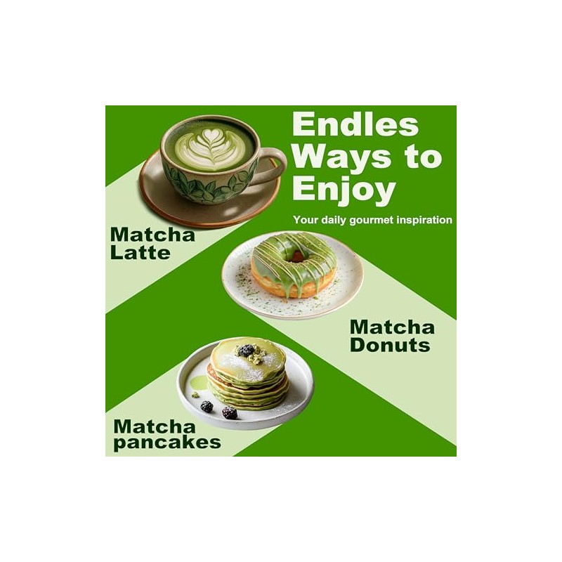 Organic Matcha Powder - Pure Tea for Lattes, Smoothies &