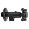 Solid Brass Angle Stop Valve Retro Thickened Cold Hot Triangle