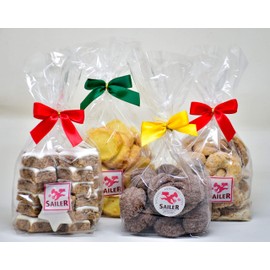 Bakery Sailer Classic Pastry Mix – 800 g – Freshly Produced Daily (Cinnamon Stars, Heather Sand, Bear Paws, Butter Vanilla Crescent)