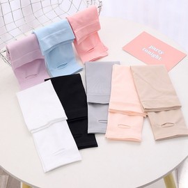 Home Bliss Market Women's Summer Cooling Arm & Hand Cover Sleeves - UV Protection for Golf, Sports, Hiking, Cycling, Fishing (Skin Tone) Running Black 2ea