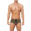 Casey Kevin Men's Solid Swim Briefs Elastic Drawstring Board Surf