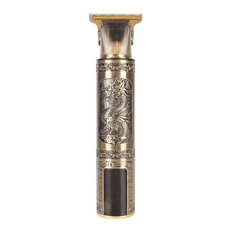 Electric Hair Cutter Engraved Dragon Patterned Haircut Clipper Machine Compact