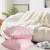 2Pcs Bow Cushion Covers, Coquette Room Decor, Soft Faux Fur