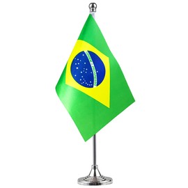 Brazil Flag Brazilian Flag Table Flag,Desk Flag,Office Flag,International World Country Flags Banners,Festival Events Celebration,Office decoration,Desk,home decoration