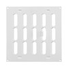 200x200mm (8x8") Sliding Grille Made of Sheet Steel – White