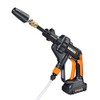 WORX WA4037 Hydroshot Turbo Water Nozzle Accessory, Black