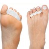 Pedimend 2X Gel Hammer Toe Splint Cushion | Hammer Toe Crest Pad | Gel Toe Separators | Toe Supports Hammertoes | Overlapping Toe Spacers | For Men and Women | Foot Care (White)