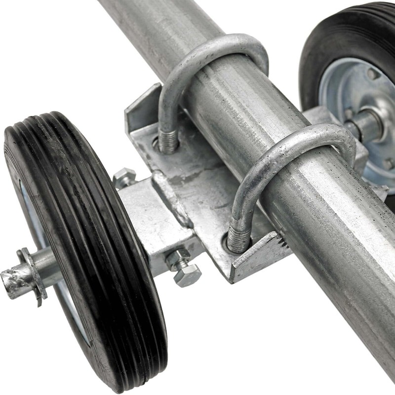 Rolling GATE 6" Wheel Carrier: for Chain Link Fence Rolling/Sliding
