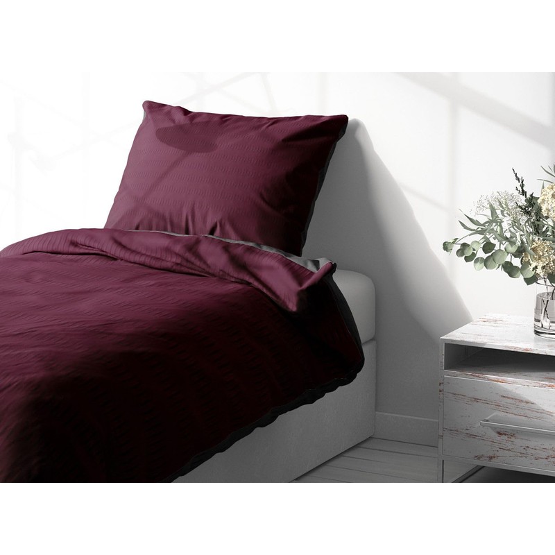 Leonado Vicenti Reversible bed linen seersucker soft and almost non-iron