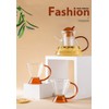 IwaiLoft IL-GS03 Handmade Heat Resistant Glass Tea Pot with Tea