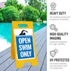 Open Swim Only Folding Floor Sign, 10x16 Inches, with A