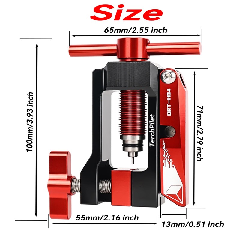 Bike Hydraulic Hose Cutter, Needle Driver & 8pcs Brass Olives