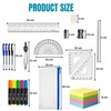 20 Pcs Secondary School Stationery Set – Pencil Case with