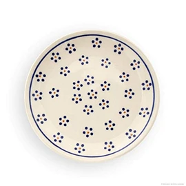 Original Bunzlauer Keramik Flat Plate (Breakfast Plate) Diameter 19.5 cm in Decoration 1