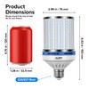 HJFF 2 Pack Led Light Bulb 700W Equivalent 11000 Lumen