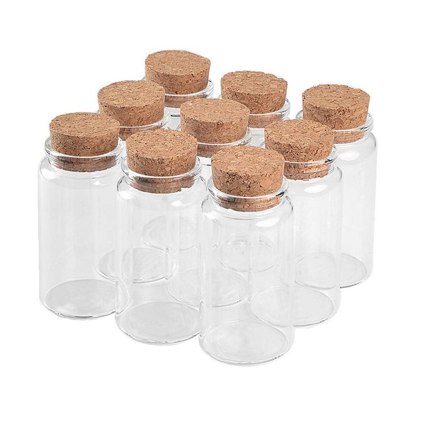 4pcs 100ml glass bottle with cork,with wooden stopper glass bottle,suitable for various small items