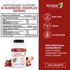 HIGH POTENCY Renew Actives D-Mannose & Cranberry Complex 1000MG –