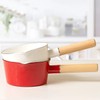 FYUEROPA Enamel Milk Pot, Butter Warmer Non-stick Saucepan, 6 Inch