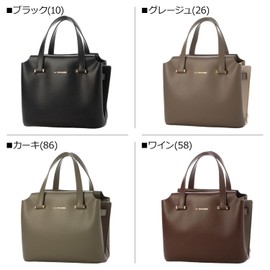 Lavaga Jerry B005701 Tote Bag, Combination Color, 2-Way Mini Tote Bag, wine (58)