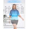 Halcurt Women Plus Rash Guard Swimwear Full Body Swimsuit with