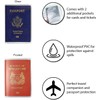 Clear Transparent Passport Cover Holder Case Organizer ID Card Travel