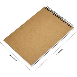 Pack of 2 A5 Spiral Bound Sketch Book 30 Pages 160 g Paper