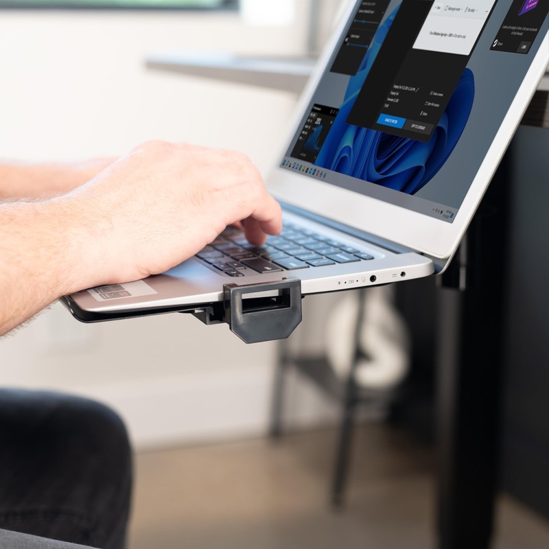 VIVO Clamp-on 12 x 9 inch Rotating Laptop Tray, Extra