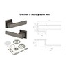 HEXIM Ricardo Borelli Q06 Door Handle for Bathroom / Toilet