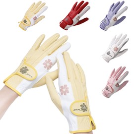 Baestappy Women's Colorful Ambidextrous Golf Gloves with Cute Design x Comfort Fit x Durable Must Have for Women