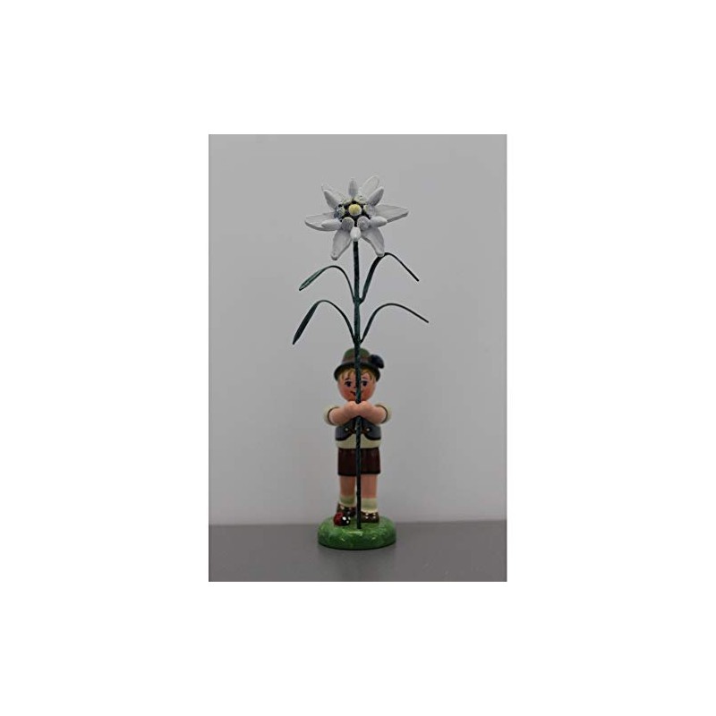 Hubrig - Folk Art Flower Boy with Edelweiss * Height