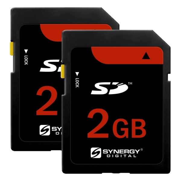 Synergy Digital 2GB Secure Digital SD Memory Cards, Compatible with