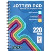 Booghe A5 Lined Jotter Notepad - Cover Wire-Bound Notepads with