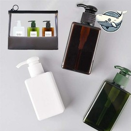 3 Essential Travel Cosmetics, Dark-Colored Containers, Empty Bottles, Cosmetic Containers, Empty Cosmetic Bottles / 여행 필수 화장품 3종 다크 색상 용기 공병 화장품용기 화장품공병