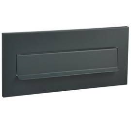 Letter Flap Anthracite Grey 310 x 135 cm Assembly from Inside C4 Format RAL 7016 Cover for Outdoor Use Weatherproof and Corrosion Resistant