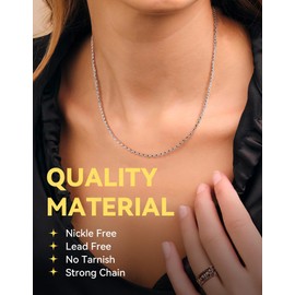 Stainless Steel Twisted Rope Chain for Men, 3MM Wide Hip Hop Jewelry Men Women Rope Chains Necklace, 20"