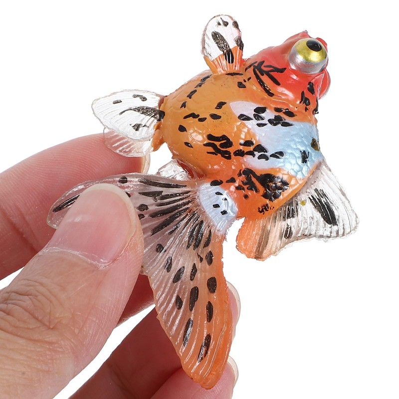 ERINGOGO 4pcs Goldfish Model Fish Figurine Simulation Animal Figure Goldfish