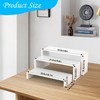 SOVQUEST 6 PCs Risers Display Stands 3 Tiers Desktop Acrylic