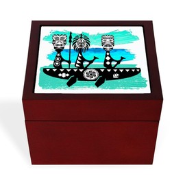 CafePress THE JOURNEYS ON Memory Keepsake Jewelry Box, 5"x5"x3.75"