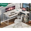 AODK 53 Inch L Shaped Computer Desk with Drawers, Corner