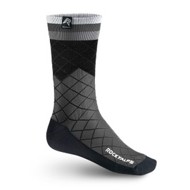 Rocky Alps Mountain Bike (MTB) Cycling Socks Design MP (Mountain Pixel), gray