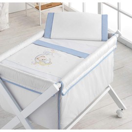 PIELSA Baby 1375-4 Baby Bed Sheet Winter Bed Linen Baby Summer Bed Sheet Blue Size 86 x 100 cm