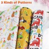 12 Sheets Package Papers Gift Wrapping Paper, Eco-Friendly Recycled Kids