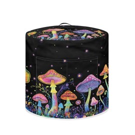 ASQVTIFE Air Fryer Cover Dust Cover Colorful Dust Cover with Pocket for 6 Quart Rice Cooker and Air Fryer, Round Protective Cover Dust-Proof Stain Resistant Electric Appliance Cover Easy to Clean